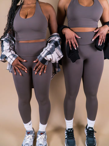 soft life leggings only - chocolate